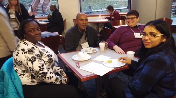 Four Seasons Club Officers at TLI (Toastmasters Leadership Institute Between Sessions