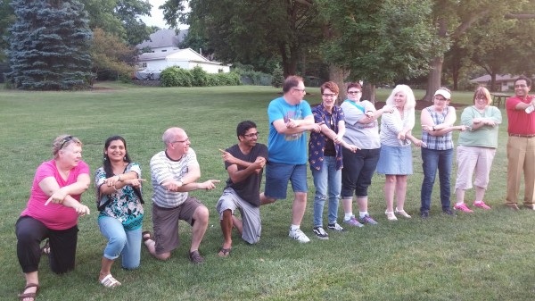 Game at Four Seasons Toastmasters Club Picnic at Underwood Park